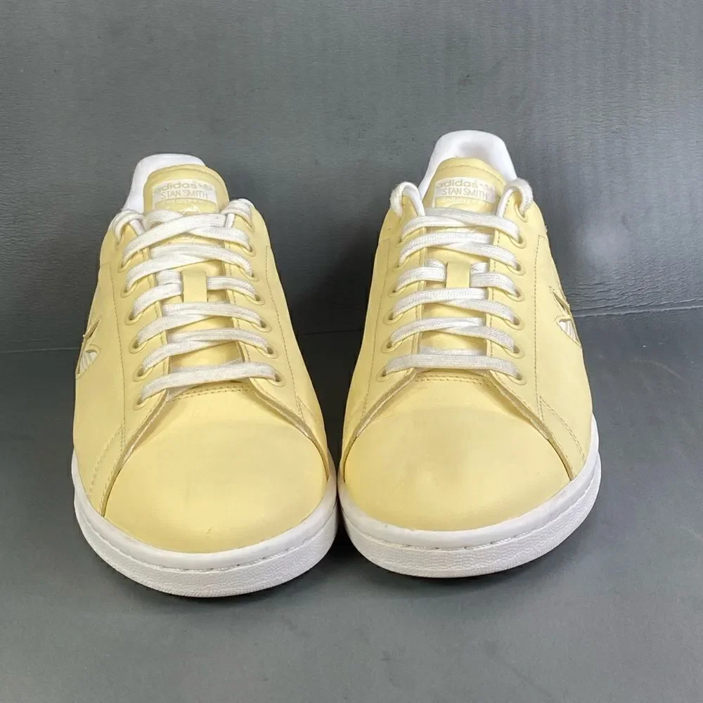 Adidas Stan Smith Men's Shoes White-Easy Yellow  sneaker size 10 - Picture 2 of 9